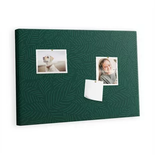 Kolorowy Organizer - Tablica Korkowa z Pinezkami - Wzór liści 60x40 cm - Tablice i flipcharty - miniaturka - grafika 1