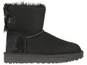 Botki damskie - UGG, Buty damskie, Mini Bailey Bow II, czarny, rozmiar 41 - miniaturka - grafika 1