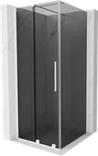 Kabiny prysznicowe - Mexen Velar kabina prysznicowa rozsuwana 110x110 cm, grafit, biała - 871-110-110-41-20 - miniaturka - grafika 1