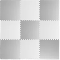 Maty piankowe - Mata piankowa puzzle piankowe edukacyjna biało-szara, 180x180 cm Ricokids - miniaturka - grafika 1