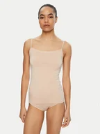 Koszulki i topy damskie - Triumph Top Sense Of Modal 10224795 Beżowy Slim Fit - miniaturka - grafika 1