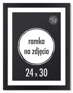 Ramki na zdjęcia - RAMKA NA ZDJĘCIA 24x30 cm foto ramki czarna 30x24 - miniaturka - grafika 1