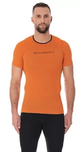 Koszulka termoaktywna męska Brubeck 3D Run PRO SS11920 pomarańczowy - Koszulki sportowe męskie - miniaturka - grafika 1