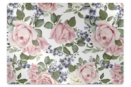 Podnóżki, podpórki, podkładki - Mata pod fotel biurowy Róże Akwarela 140x100 cm - miniaturka - grafika 1