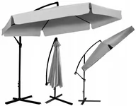 Parasole ogrodowe - Parasol ogrodowy szary 3 m na wysięgniku - miniaturka - grafika 1