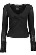 Swetry damskie - DESIGUAL SWETER DAMSKI CZARNY - miniaturka - grafika 1