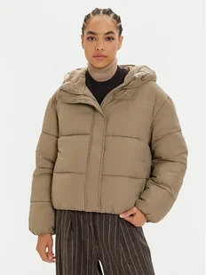 Calvin Klein Jeans Kurtka zimowa J20J224112 Beżowy Regular Fit - Kurtki damskie - miniaturka - grafika 1