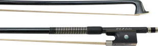 P&amp;H PHB1552ABK Smyczek do skrzypiec 4/4 włókno węglowe, czarny, hebanowa żaba - Akcesoria do instrumentów smyczkowych - miniaturka - grafika 1