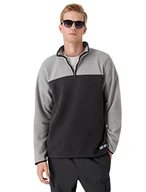Bluzy męskie - Koton Męska bluza polarowa Multicolor High Neck, Anthracite (931) - miniaturka - grafika 1