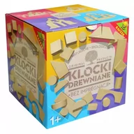 Klocki - INNY DREWNIANE KLOCKI EKOLOGICZNE NATURALNE OD 1 ROKU 54 EL. POLS - miniaturka - grafika 1