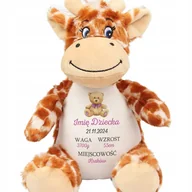 Maskotki i pluszaki - ŻYRAFA PRZYTULANKA Dla Dziecka Personalizowane DLA NIEMOWLAKA Różowe Wzory - miniaturka - grafika 1
