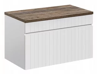 Szafka pod umywalkę, łazienkowa, Iconic, 80x46x46 cm, biały, mat - Szafki łazienkowe - miniaturka - grafika 1