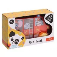 Samochody i pojazdy dla dzieci - Zabawka drewniana - Fire Truck TREFL - miniaturka - grafika 1
