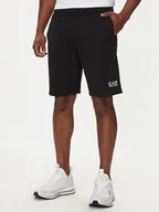 Spodenki damskie - EA7 Emporio Armani Szorty sportowe 8NPS65 PJVRZ 1200 Czarny Regular Fit - miniaturka - grafika 1