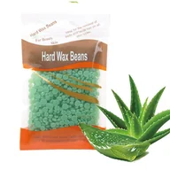Depilacja - Twardy wosk do depilacji Zielony "Świeży Aloes" 100g - miniaturka - grafika 1
