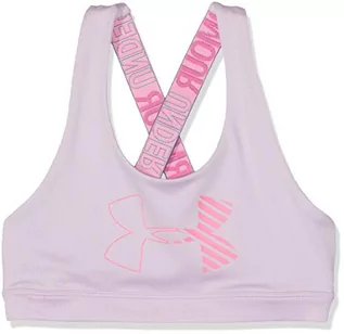 Odzież sportowa dziecięca - Under Armour HeatGear Graphic Sport Bra bluza sportowa dla dziewcząt - grafika 1