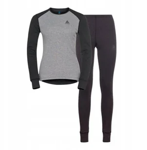 Komplet bielizny damskiej Odlo Set ACTIVE WARM ECO Special Set roz. M Szary - Bielizna sportowa damska - miniaturka - grafika 1