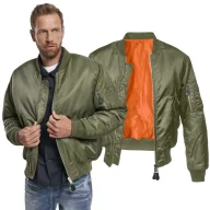 Odzież taktyczna i umundurowanie - Kurtka BRANDIT MA1 Jacket Olive XL - miniaturka - grafika 1