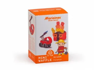 Mario-Inex Klocki Wafle mini Strażak średni 150 - Klocki - miniaturka - grafika 1