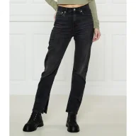 Spodnie damskie - Calvin Klein Jeans Jeansy Straight fit high waist - miniaturka - grafika 1