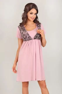 Piżamy ciążowe - Koszulka  Model 3006 (kolor różowy, rozmiar 38) - grafika 1