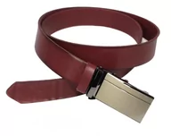 Paski - Pasek Męski Skórzany Arucce (PL) Skóra Licowa EXTRA 35 mm BURACZKOWY Gładki Klamra Samozaciskowa SREBRNA 8 - miniaturka - grafika 1