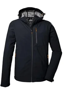 killtec Męska kurtka softshellowa/kurtka outdoorowa z kapturem KOS 259 MN SFTSHLL JCKT, czarno-niebieska, XXL, 41367-000 - Kurtki męskie - miniaturka - grafika 1