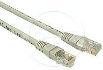Solarix patchcord kat. 6 UTP PVC, osłonka zalewana, 5m szary C6-155GY-5MB