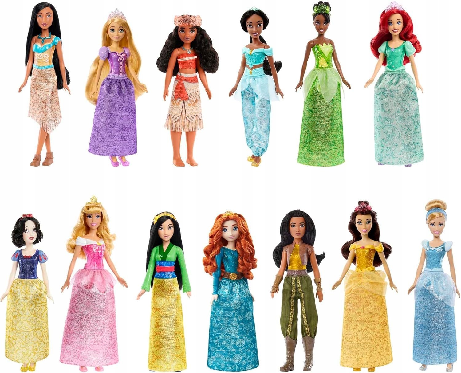 Zestaw 13 lalek Mattel HPG74 Disney Princess 13-zestaw lalek