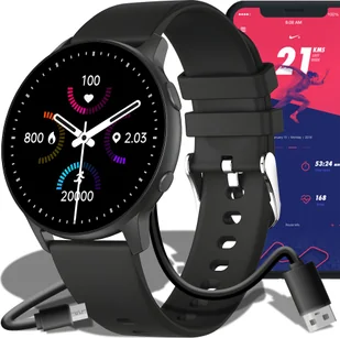 Smartwatch Bluetooth z ekranem dotykowym Ciśnieniomierz Smartband Wodoodporna opaska fitness Monitor pracy serca Zegarek Android IOS Kobiety Mężczyźni Retoo - Elektronika OUTLET - miniaturka - grafika 1