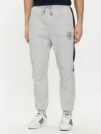 Spodnie sportowe męskie - Brave Soul Spodnie dresowe MJS-516ALSTON Szary Straight Fit - miniaturka - grafika 1