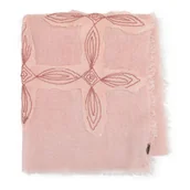 Apaszki i szaliki męskie - Damski szal z naszywanym wzorem - miniaturka - grafika 1