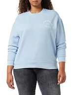 Bluzy damskie - Lee Legendary Denim Crew Damska bluza, Blue Sky, L - miniaturka - grafika 1