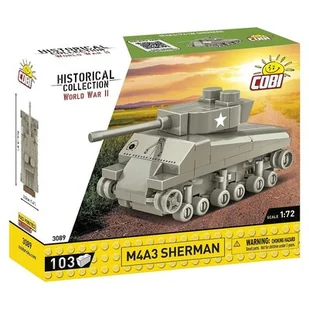 Cobi Hc Wwii 3089 Czołg Sherman M4A3 103 Kl. - Klocki - miniaturka - grafika 1