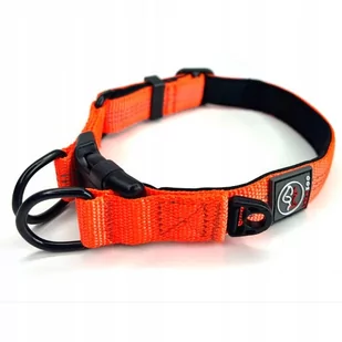 MOCNA OBROŻA dla psa orange RICO 40-50CM odblask - Obroże dla psów - miniaturka - grafika 1