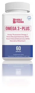 NOBLEPHARMA Noble Pharma Omega 3 Plus x 60 kaps - Serce i układ krążenia - miniaturka - grafika 1