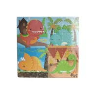 Puzzle - Puzzle drewniane 4w1 Dinozaury Adar - miniaturka - grafika 1