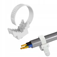 Pozostałe akcesoria sieciowe - Uchwyt Paskowy do Montażu Przewodów i Kabli 22mm Uniwersalny 50 sztuk - miniaturka - grafika 1