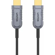 Kable - Unitek C11032DGY Optic Cable HDMI 2.1 AOC 8K 120Hz 40m - miniaturka - grafika 1