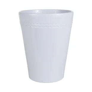 Osłonka ceramiczna storczyk nikene biała 13 cm CERMAX - Donice - miniaturka - grafika 1