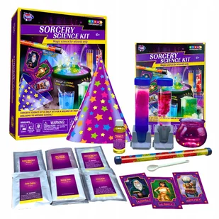 Zestaw Kreatywnych Czarodziejskich Eksperymentów Dla Dzieci Zabawa Edukacja - Mały naukowiec - miniaturka - grafika 1