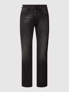 Spodnie męskie - Jeansy o kroju straight fit z 5 kieszeniami model ‘Mosa’ - grafika 1
