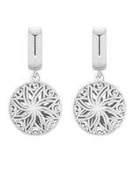 Kolczyki - Srebrne kolczyki z ażurowymi medalionami - miniaturka - grafika 1