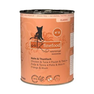 Catz finefood mokra karma dla kota Classic Adult Nr 25 Kurczak i tuńczyk 24x400 g - Mokra karma dla kotów - miniaturka - grafika 1