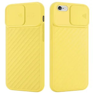 Pokrowiec Do Apple iPhone 6 / 6S Etui w Żółty Mat Ochrona kamery TPU Obudowa Case Cover Cadorabo - Etui i futerały do telefonów - miniaturka - grafika 1