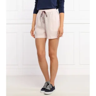 Tommy Hilfiger Lniane szorty Regular Fit - Spodenki damskie - miniaturka - grafika 1
