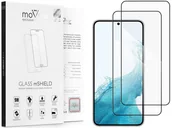 Szkła hartowane na telefon - 2 Szt. | moVear 2.5D Max - Szkło Hartowane Do Samsung Galaxy S22 (6.1") Na Cały Ekran | Do Etui, Fullglue, 9H - miniaturka - grafika 1