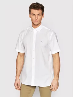 Koszule męskie - TOMMY HILFIGER Koszula Natural Soft Poplin MW0MW25105 Biały Regular Fit - grafika 1
