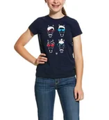 Koszulki jeździeckie - ARIAT Koszulka młodzieżowa HIPSTER SS20 - navy - miniaturka - grafika 1