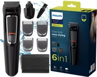 Trymery - Golarka Maszynka Philips Trymer Do Zarostu Włosów Brody Bezprzewodowa Etui - miniaturka - grafika 1